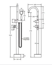 Eleanor floor w handshower